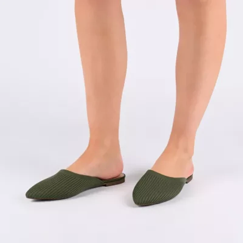 Journee Collection Aniee Womens Pointed Closed Toe Mules