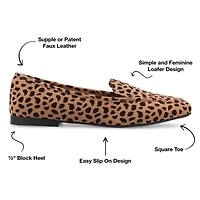 Journee Collection Tullie Womens Square Loafers