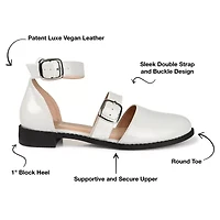 Journee Collection Constance Womens Round Mary Jane Shoes