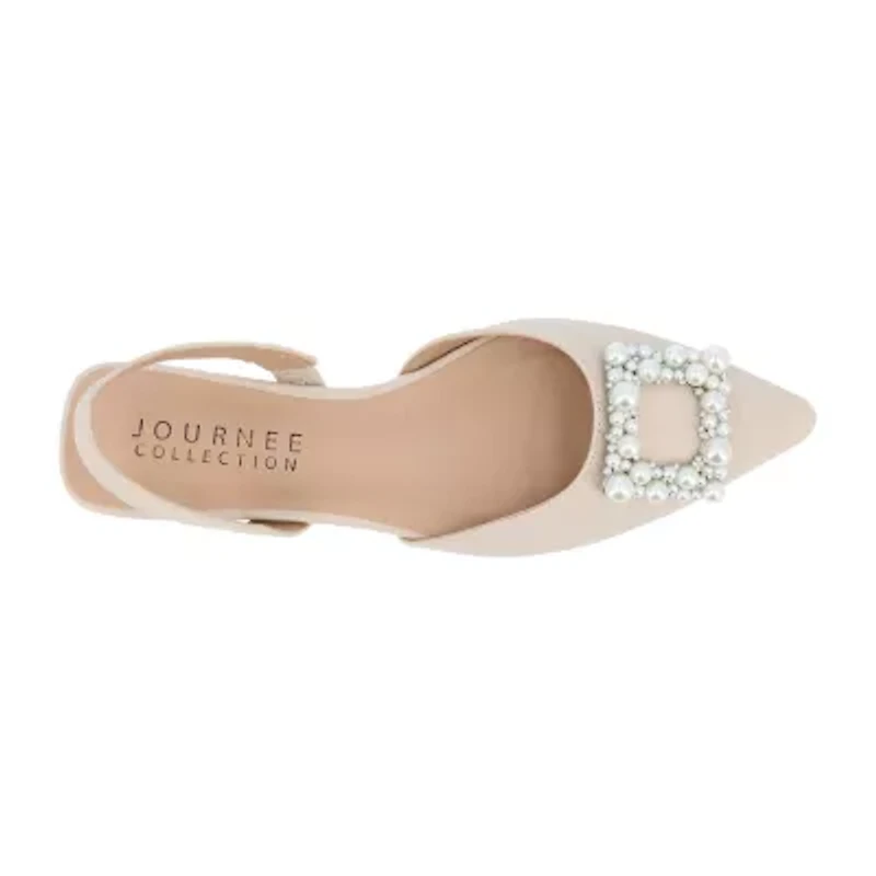 Journee Collection Hannae Womens Pointed Ballet Flats