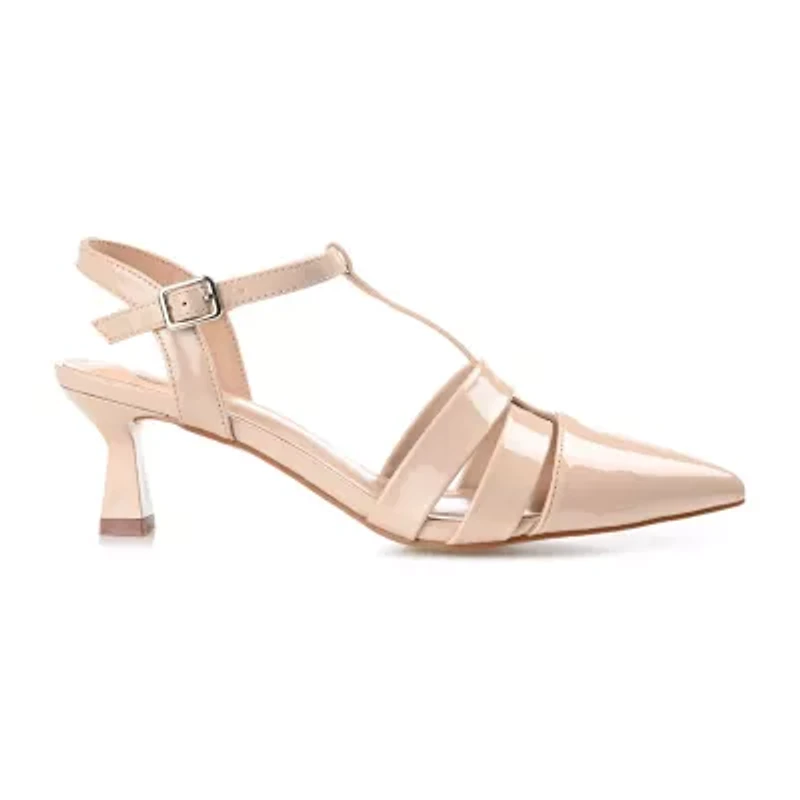 Journee Collection Jazlynn Womens Pointed Closed Toe Kitten Heel Pumps