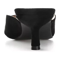 Journee Collection Larna Womens Square Open Toe Kitten Heel Pumps