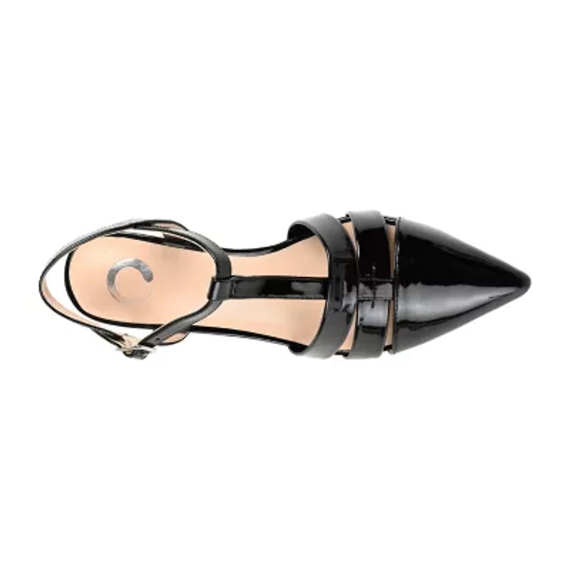 Journee Collection Jazlynn Womens Pointed Closed Toe Kitten Heel Pumps