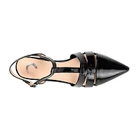 Journee Collection Jazlynn Womens Pointed Closed Toe Kitten Heel Pumps