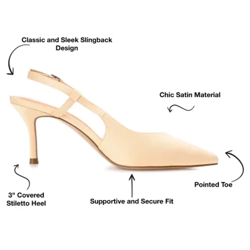 Journee Collection Knightly Womens Pointed Closed Toe Stiletto Heel Pumps