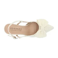 Journee Collection Tailynn Womens Pointed Closed Toe Block Heel Pumps