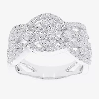 Limited Quantities! (F / Si2) Womens 1 CT. T.W. Lab Grown White Diamond 14K White Gold Band