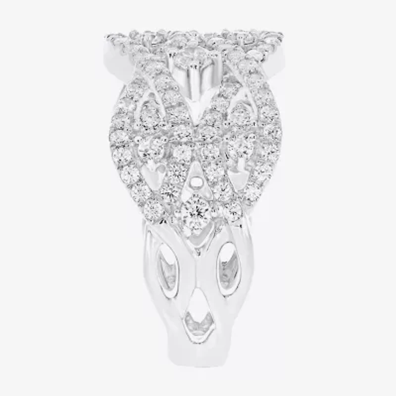 Limited Quantities! (F / Si2) Womens 1 CT. T.W. Lab Grown White Diamond 14K White Gold Band