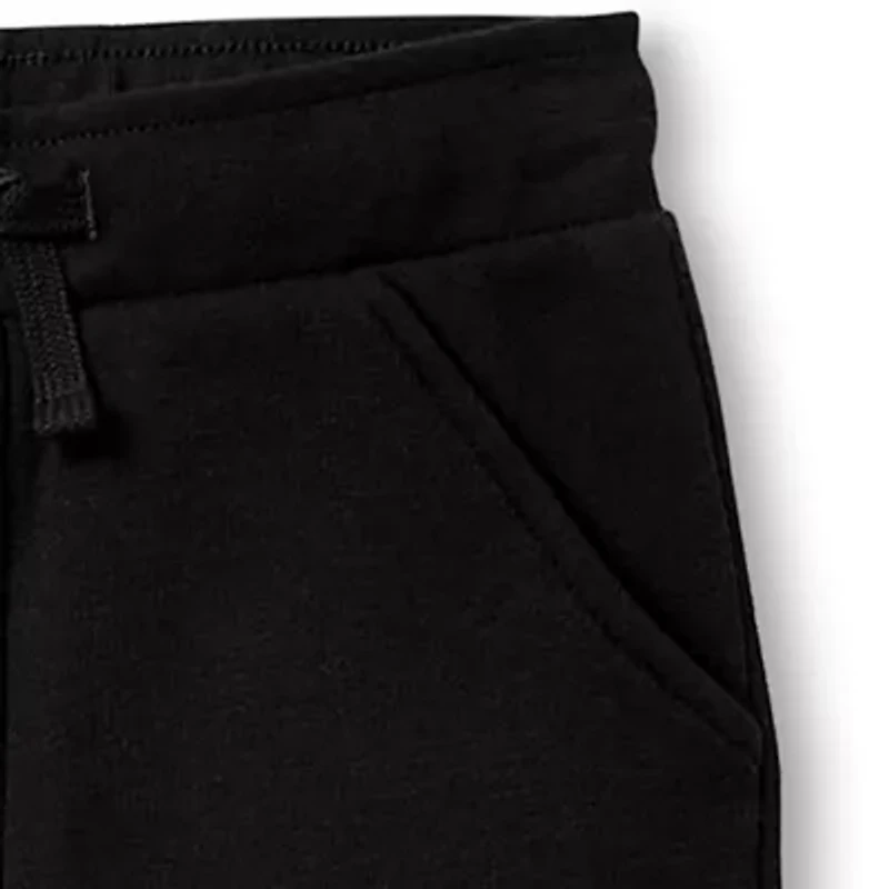 Okie Dokie Fleece Toddler & Little Boys Drawstring Waist Cuffed Regular Fit Fleece Jogger Pant