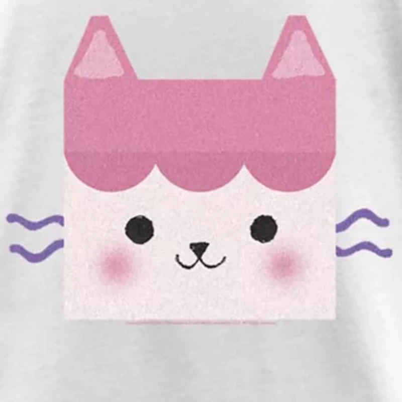 Little & Big Kid Girls Crew Neck Short Sleeve Regular Fit Gabby's Dollhouse Graphic T-Shirt