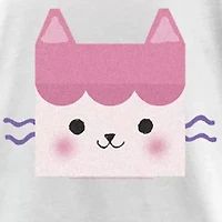 Little & Big Kid Girls Crew Neck Short Sleeve Regular Fit Gabby's Dollhouse Graphic T-Shirt