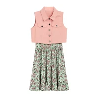Knit Works Big Kid Girls Floral 2-pc. Dress Set