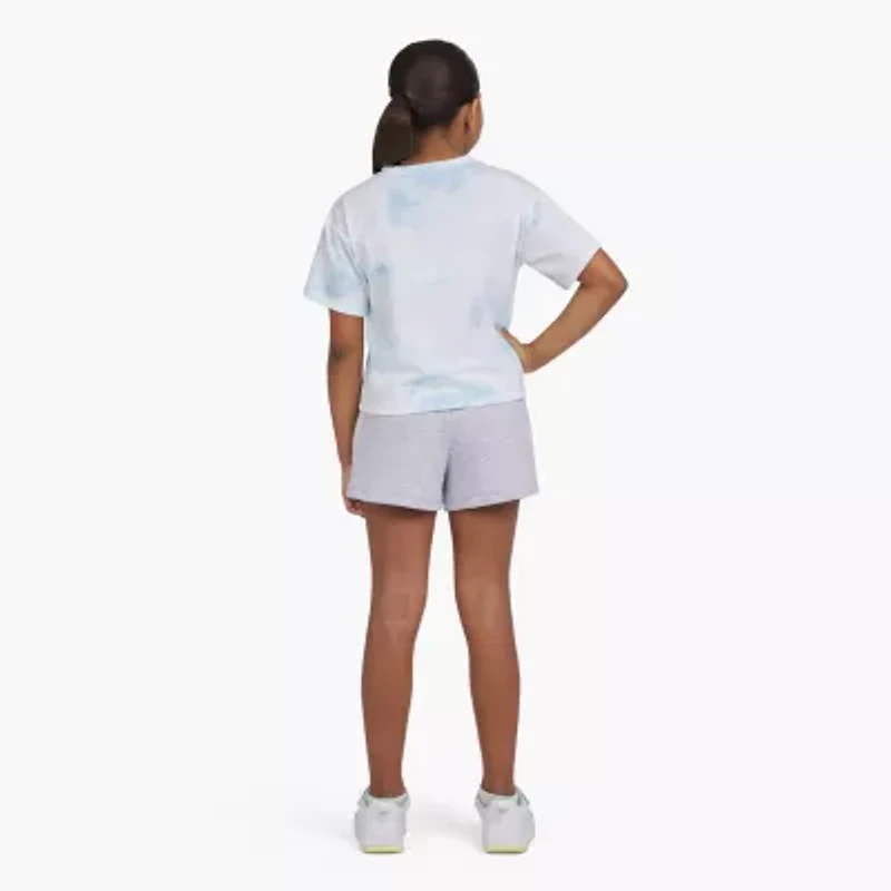 Champion Big Kid Girls Crew Neck Short Sleeve Boxy Fit Graphic T-Shirt