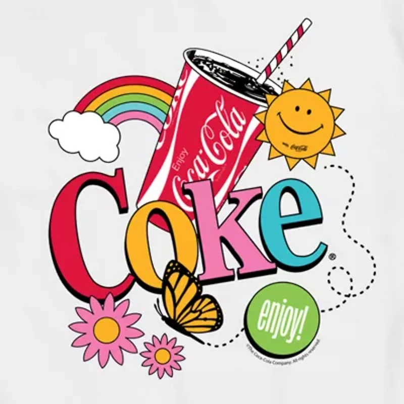 Mens Short Sleeve Coca-Cola Graphic T-Shirt