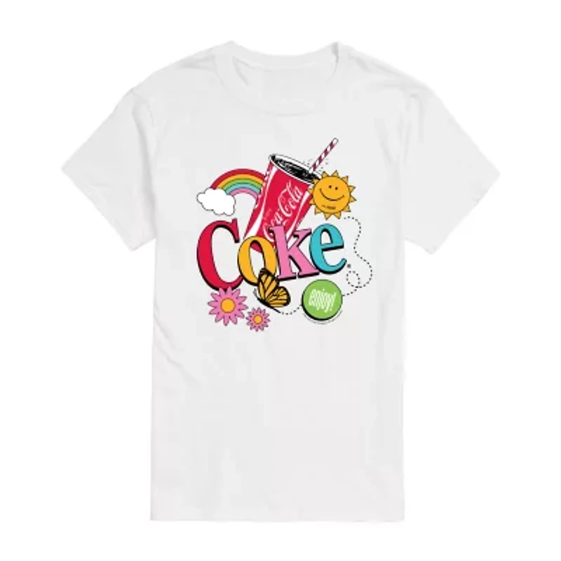 Mens Short Sleeve Coca-Cola Graphic T-Shirt