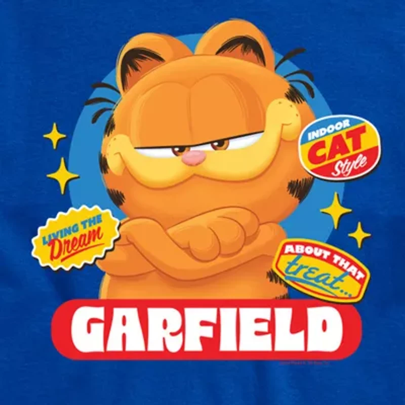 Mens Short Sleeve Garfield Graphic T-Shirt