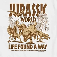 Mens Short Sleeve Jurassic World Graphic T-Shirt