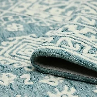 Boston 2 Geometric Hand Tufted Indoor Rectangular Accent Rug