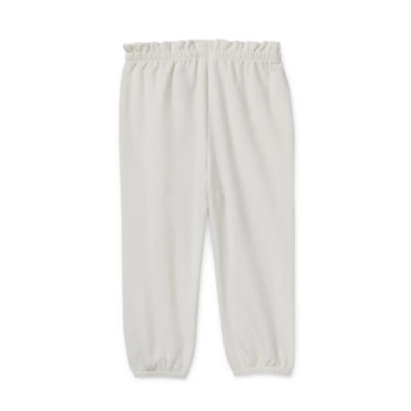 Okie Dokie Baby Girls Tapered Regular Fit French Terry Jogger Pant