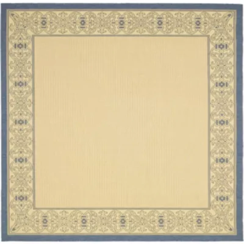 Courtyard Tribal Indoor/Outdoor Square Rugs
