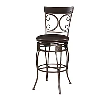 Big and Tall Back to Back Scroll Bar Stool