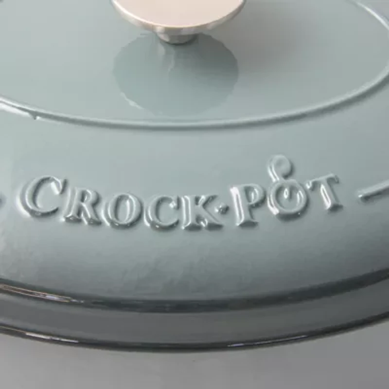Crock Pot Artisan 7 Quart Enameled Cast Iron Dutch Oven Oval