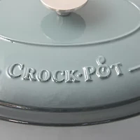 Crock Pot Artisan 7 Quart Enameled Cast Iron Dutch Oven Oval