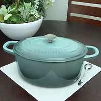 Crock Pot Artisan 7 Quart Enameled Cast Iron Dutch Oven Oval