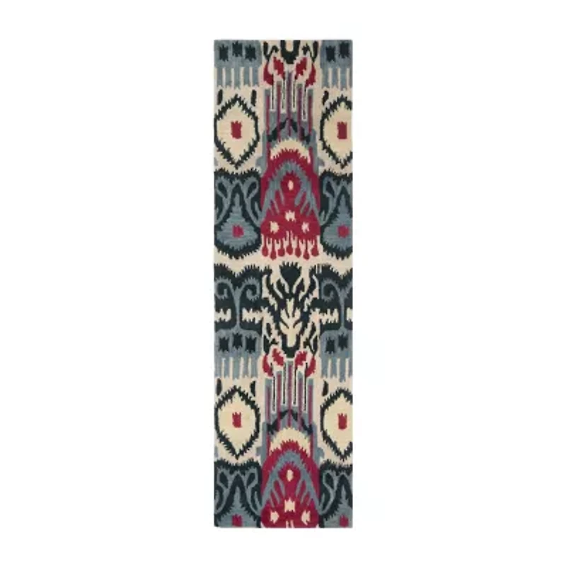Safavieh Ikat Collection Eirann Geometric Runner Rug