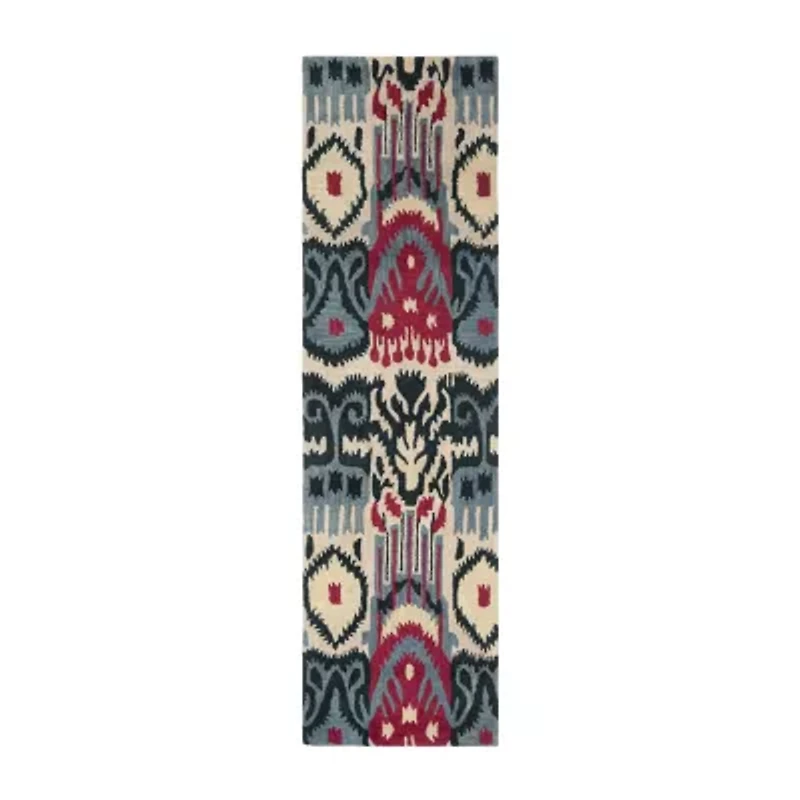 Safavieh Ikat Collection Eirann Geometric Runner Rug