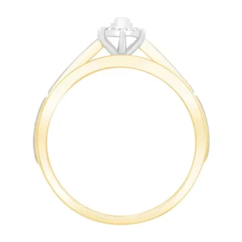 3PC His and Hers Trio Wedding Set Featuring 1/3 CT.T.W. Natural Diamond Womens Bridal Set and Mens Wedding Band in  10K or 14K Two Tone Gold