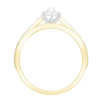 3PC His and Hers Trio Wedding Set Featuring 1/3 CT.T.W. Natural Diamond Womens Bridal Set and Mens Wedding Band in  10K or 14K Two Tone Gold