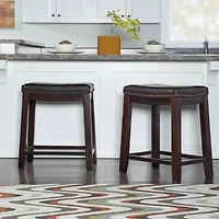 Lakeland Upholstered Backless Counter Stool