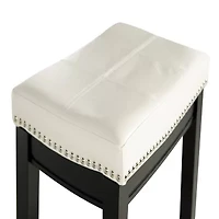 Lakeland Upholstered Backless Counter Stool