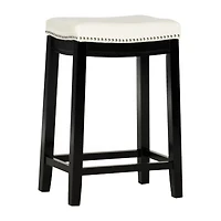 Lakeland Upholstered Backless Counter Stool