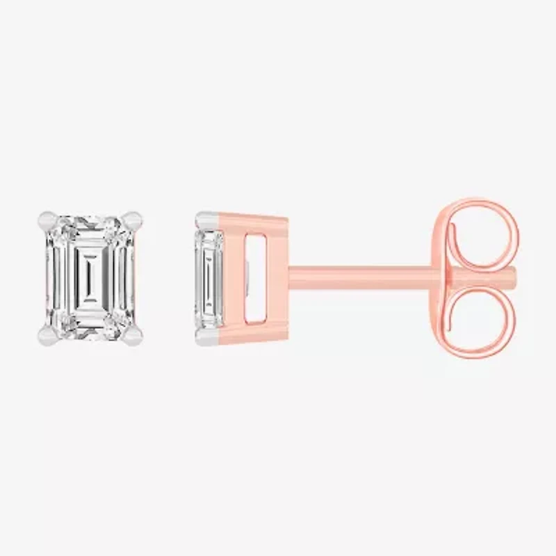 (H-I / SI1-SI2) 1/2 CT. T.W. Lab Grown White Diamond 14K Gold 4.2mm Stud Earrings