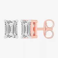 (H-I / SI1-SI2) 1 CT. T.W. Lab Grown White Diamond 14K Gold 5.4mm Stud Earrings