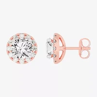 (H-I / SI1-SI2) 3 1/2 CT. T.W Lab Grown White Diamond 14K Gold 7.4mm Round Stud Earrings