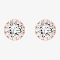 (H-I / SI1-SI2) 3 1/2 CT. T.W Lab Grown White Diamond 14K Gold 7.4mm Round Stud Earrings