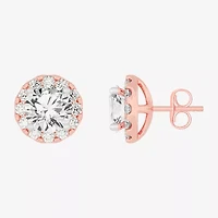 (H-I / SI1-SI2) 5 CT. T.W. Lab Grown White Diamond 14K Gold 8.1mm Round Stud Earrings