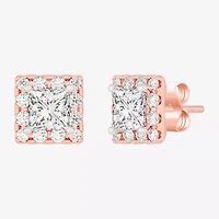 (G-H / SI1-SI2) 2 1/2 CT. T.W. Lab Grown White Diamond 14K Gold 5mm Stud Earrings