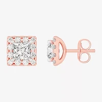 (G-H / SI1-SI2) 2 1/2 CT. T.W. Lab Grown White Diamond 14K Gold 5mm Stud Earrings