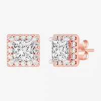 (H-I / SI1-SI2) 3 1/2 CT. T.W Lab Grown White Diamond 14K Gold 6.4mm Stud Earrings