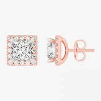 (H-I / SI1-SI2) 3 1/2 CT. T.W Lab Grown White Diamond 14K Gold 6.4mm Stud Earrings