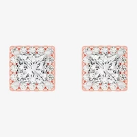 (H-I / SI1-SI2) 3 1/2 CT. T.W Lab Grown White Diamond 14K Gold 6.4mm Stud Earrings
