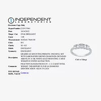 (H-I / Si1-Si2) Womens 2.5MM 1 CT. T.W. Lab Grown White Diamond 10K Gold 5-Stone Anniversary Band