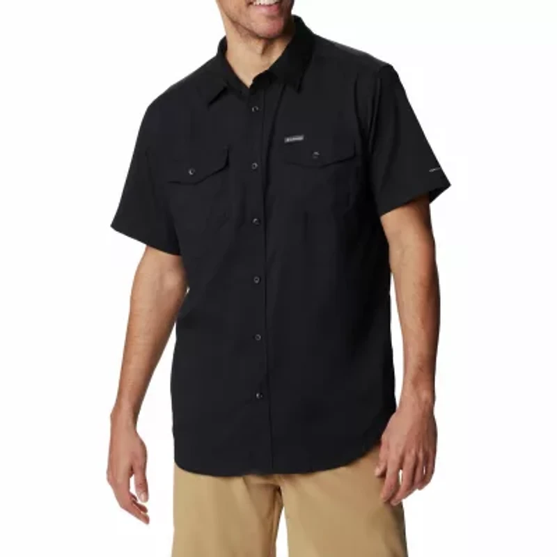 Columbia Utilizer Mens Short Sleeve Regular Fit Button-Down Shirt
