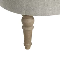 Martha Stewart Clara Tufted Upholstered Ottoman