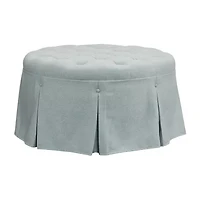 Martha Stewart Terri Tufted Upholstered Ottoman