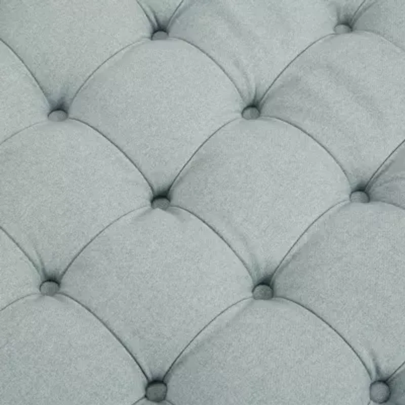 Martha Stewart Terri Tufted Upholstered Ottoman